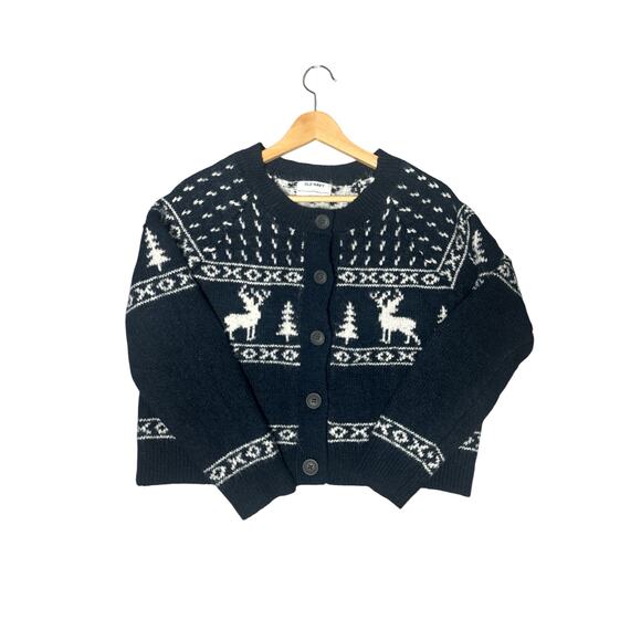 Old Navy Wintertime Wool Blend Button Up Sweater Size Large - Picture 1 of 5